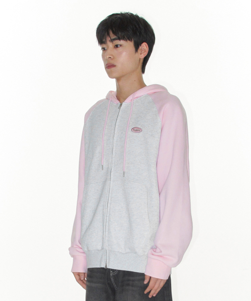 AMESWORLDWIDE（アメスワールドワイド）の「CIRCLE LOGO RAGLAN HOODIE ZIP-UP PINK（パーカー・レディース・その他・LARGE/MEDIUM/SMALL）」の5枚目の写真