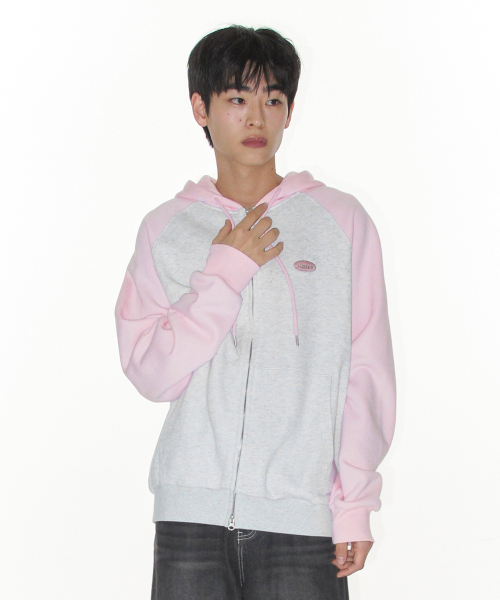 AMESWORLDWIDE（アメスワールドワイド）の「CIRCLE LOGO RAGLAN HOODIE ZIP-UP PINK（パーカー・レディース・その他・LARGE/MEDIUM/SMALL）」の7枚目の写真