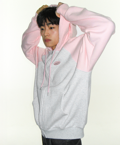 AMESWORLDWIDE（アメスワールドワイド）の「CIRCLE LOGO RAGLAN HOODIE ZIP-UP PINK（パーカー・レディース・その他・LARGE/MEDIUM/SMALL）」の11枚目の写真