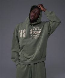 85 PIGMENT SEMI OVER FIT HOODIE [KHAKI]