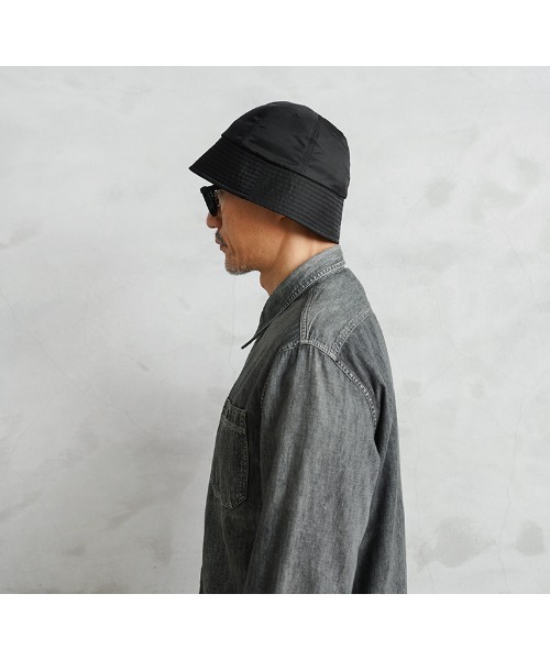 WAIPER.inc(ワイパーインク)の「WAIPER.inc ナイロンセーラーハット LIMONTA Fabric 日本製【WP1165】(ハット・メンズ・ブラック・M-L/L-XL)」の3枚目の写真