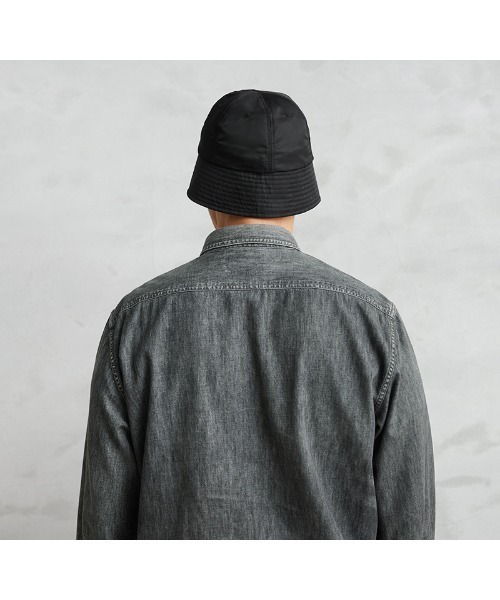 WAIPER.inc(ワイパーインク)の「WAIPER.inc ナイロンセーラーハット LIMONTA Fabric 日本製【WP1165】(ハット・メンズ・ブラック・M-L/L-XL)」の4枚目の写真