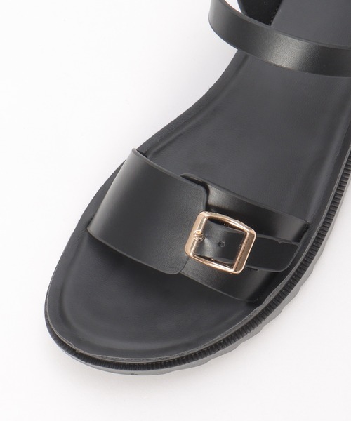 ikka（イッカ）の「軽量ダブルベルトサンダル（サンダル・レディース・ブラウン/ブラック/オフホワイト・M/L）」の14枚目の写真