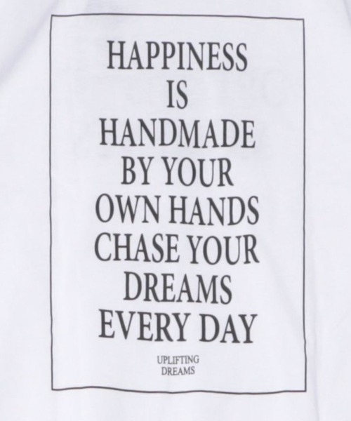 Mac-House（マックハウス）の「Tグラフィックスロゴメッセージ半袖Ｔシャツ（Tシャツ/カットソー・メンズ・グレー/チャコールグレー/ホワイト系1/ホワイト系2/ブラック・S/M/L/XL）」の10枚目の写真