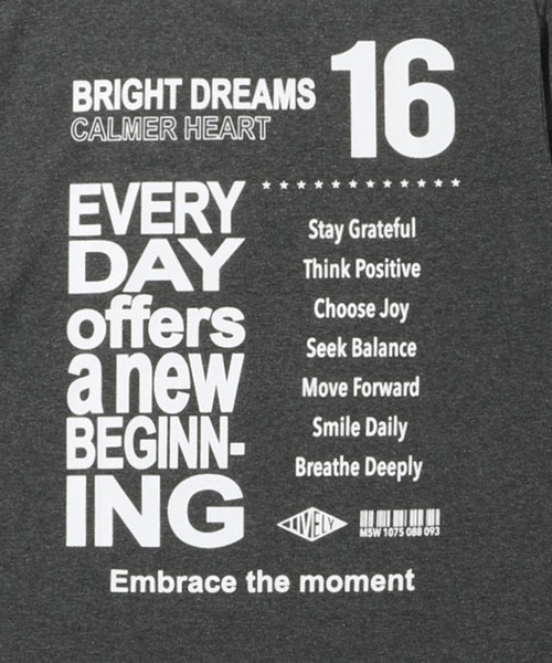 Mac-House（マックハウス）の「Tグラフィックスロゴメッセージ半袖Ｔシャツ（Tシャツ/カットソー・メンズ・グレー/チャコールグレー/ホワイト系1/ホワイト系2/ブラック・S/M/L/XL）」の14枚目の写真