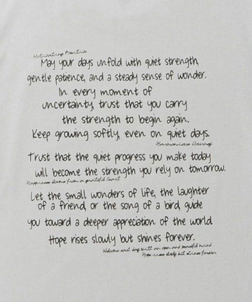 Mac-House（マックハウス）の「Tグラフィックスロゴメッセージ半袖Ｔシャツ（Tシャツ/カットソー・メンズ・グレー/チャコールグレー/ホワイト系1/ホワイト系2/ブラック・S/M/L/XL）」の16枚目の写真