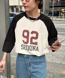 DISCOAT（ディスコート）の「ラグラン7分袖Tシャツ（Tシャツ/カットソー）」