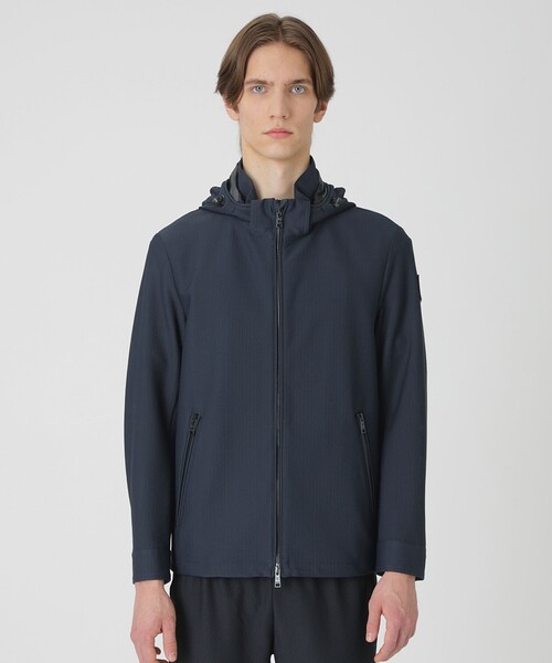 BLACK LABEL CRESTBRIDGE(ブラックレーベル・クレストブリッジ)の「【BLACK lab.】ブリーズメッシュパーカー(ブルゾン・メンズ・ネイビー/ライトグレー・L/M/XL)」の12枚目の写真