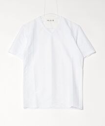 HIGH STREET | ＨＩＧＨ　ＳＴＲＥＥＴ∴ＢＵＲＵＧＮＯＬＩウェーブタックＶネック半袖Ｔシャツ(Tシャツ/カットソー)