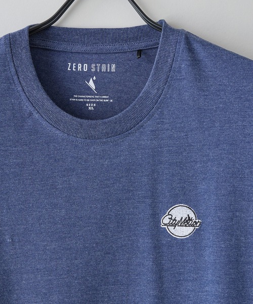 UNIIT(ユニット)の「【ZERO STAIN/ゼロステイン】汗染みの目立ちにくいTシャツ ZEROSTAIN ロゴ アニマル バックプリント オーバーサイズTシャツ 防汚 UVカット 綿タッチ・厚手(Tシャツ/カットソー・メンズ・ホワイト系その他2/ブラック系その他2/ブルー系その他/ホワイト系その他・X-LARGE/LARGE/MEDIUM)」の7枚目の写真