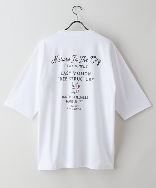 UNIIT(ユニット)の「【ZERO STAIN/ゼロステイン】汗染みの目立ちにくいTシャツ ZEROSTAIN ロゴ アニマル バックプリント オーバーサイズTシャツ 防汚 UVカット 綿タッチ・厚手(Tシャツ/カットソー・メンズ・ホワイト系その他2/ブラック系その他2/ブルー系その他/ホワイト系その他・X-LARGE/LARGE/MEDIUM)」の17枚目の写真