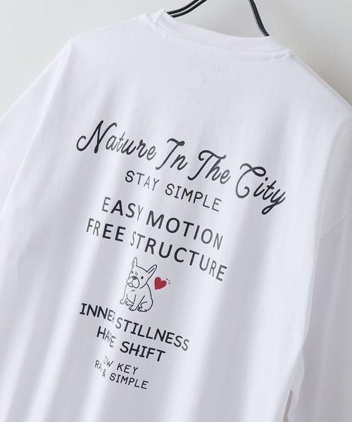 UNIIT(ユニット)の「【ZERO STAIN/ゼロステイン】汗染みの目立ちにくいTシャツ ZEROSTAIN ロゴ アニマル バックプリント オーバーサイズTシャツ 防汚 UVカット 綿タッチ・厚手(Tシャツ/カットソー・メンズ・ホワイト系その他2/ブラック系その他2/ブルー系その他/ホワイト系その他・X-LARGE/LARGE/MEDIUM)」の19枚目の写真