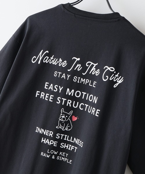 UNIIT(ユニット)の「【ZERO STAIN/ゼロステイン】汗染みの目立ちにくいTシャツ ZEROSTAIN ロゴ アニマル バックプリント オーバーサイズTシャツ 防汚 UVカット 綿タッチ・厚手(Tシャツ/カットソー・メンズ・ホワイト系その他2/ブラック系その他2/ブルー系その他/ホワイト系その他・X-LARGE/LARGE/MEDIUM)」の11枚目の写真