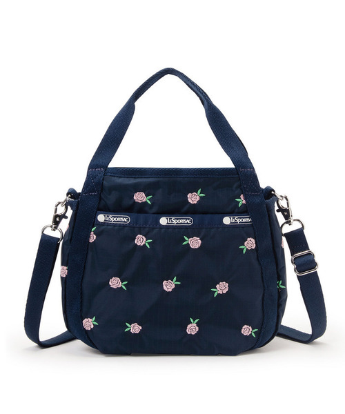 LeSportsac(レスポートサック)の「SMALL JENNI ピンクローズエンブロイダリー(ショルダーバッグ・レディース・ブルー・FREE)」の4枚目の写真