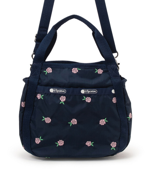 LeSportsac(レスポートサック)の「SMALL JENNI ピンクローズエンブロイダリー(ショルダーバッグ・レディース・ブルー・FREE)」の6枚目の写真
