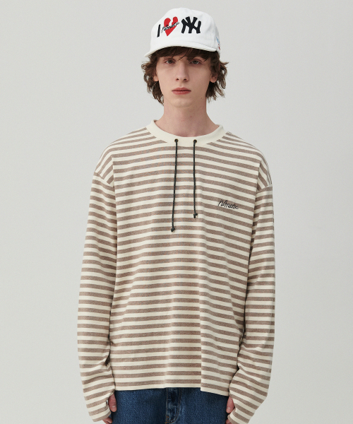 Beyond Closet(-)の「ノーマンティックフェイデッドストリングロングスリーブブラウン(Tシャツ/カットソー・メンズ・その他・MEDIUM/SMALL)」の1枚目の写真