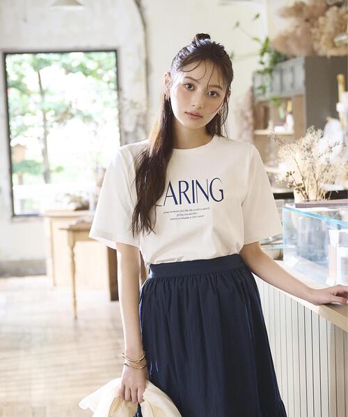 PROPORTION BODY DRESSING(プロポーションボディドレッシング)の「【加藤栞さん着用】<a>グラフィックTシャツ / 1216169403(Tシャツ/カットソー・レディース・ホワイト/ブラック/ネイビー・FREE)」の3枚目の写真