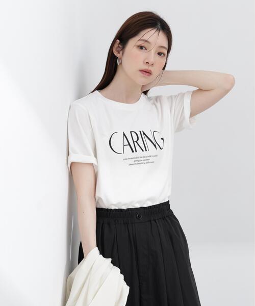 PROPORTION BODY DRESSING(プロポーションボディドレッシング)の「【加藤栞さん着用】<a>グラフィックTシャツ / 1216169403(Tシャツ/カットソー・レディース・ホワイト/ブラック/ネイビー・FREE)」の15枚目の写真