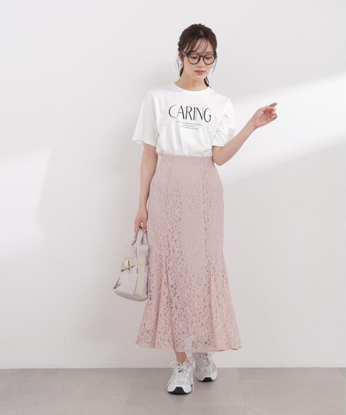 PROPORTION BODY DRESSING(プロポーションボディドレッシング)の「【加藤栞さん着用】<a>グラフィックTシャツ / 1216169403(Tシャツ/カットソー・レディース・ホワイト/ブラック/ネイビー・FREE)」の18枚目の写真
