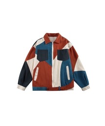 LA POMME jours（ラポミ・ジュール）の「Colored Block Patchwork Jacket（ブルゾン）」