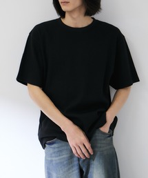 NAVY | BCIコットン ワッフル リラックスフィット クルーネック 半袖Tシャツ(Tシャツ/カットソー)