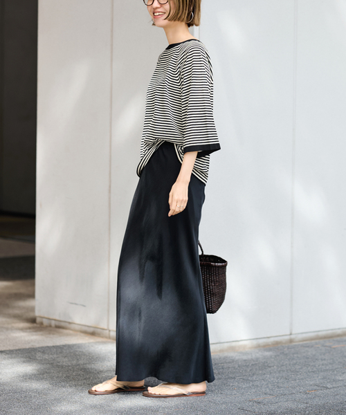 FRAMeWORK(フレームワーク)の「18G天竺ニットT-SHIRT(ニット/セーター・レディース・ブラック/ブラウン/ホワイト・FREE)」の11枚目の写真