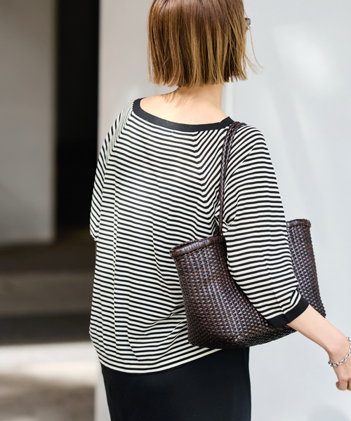 FRAMeWORK(フレームワーク)の「18G天竺ニットT-SHIRT(ニット/セーター・レディース・ブラック/ブラウン/ホワイト・FREE)」の16枚目の写真