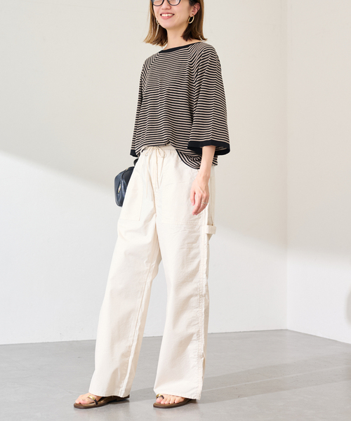 FRAMeWORK(フレームワーク)の「18G天竺ニットT-SHIRT(ニット/セーター・レディース・ブラック/ブラウン/ホワイト・FREE)」の20枚目の写真