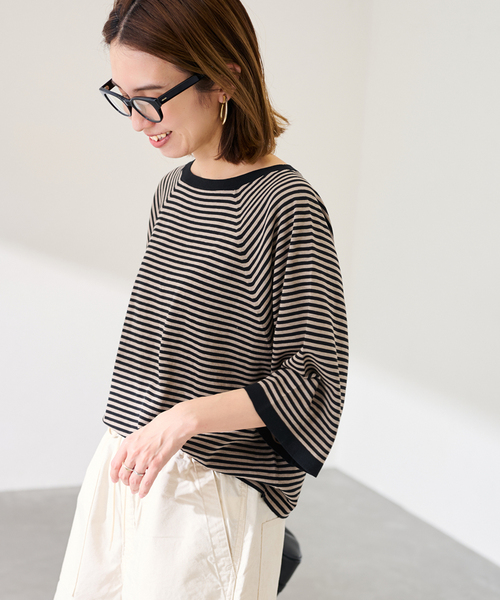 FRAMeWORK(フレームワーク)の「18G天竺ニットT-SHIRT(ニット/セーター・レディース・ブラック/ブラウン/ホワイト・FREE)」の22枚目の写真