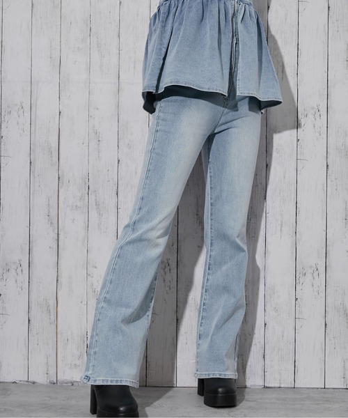 GORGE（ゴージ）の「《フレアーデニム×ビスチェ》オールインワン／Y2K／春夏／全2色（つなぎ/オールインワン・レディース・ブルー/ネイビー・F）」の17枚目の写真