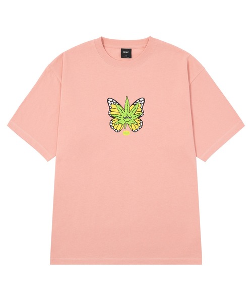 HUF（ハフ）の「GREEN BUDDERFLY TEE（Tシャツ/カットソー・メンズ・ホワイト/ブラック/オレンジ系その他・S/M/L/XL/XXL）」の16枚目の写真