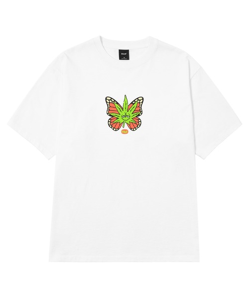 HUF（ハフ）の「GREEN BUDDERFLY TEE（Tシャツ/カットソー・メンズ・ホワイト/ブラック/オレンジ系その他・S/M/L/XL/XXL）」の20枚目の写真
