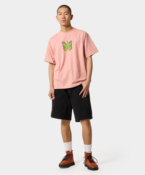HUF（ハフ）の「GREEN BUDDERFLY TEE（Tシャツ/カットソー・メンズ・ホワイト/ブラック/オレンジ系その他・S/M/L/XL/XXL）」の8枚目の写真