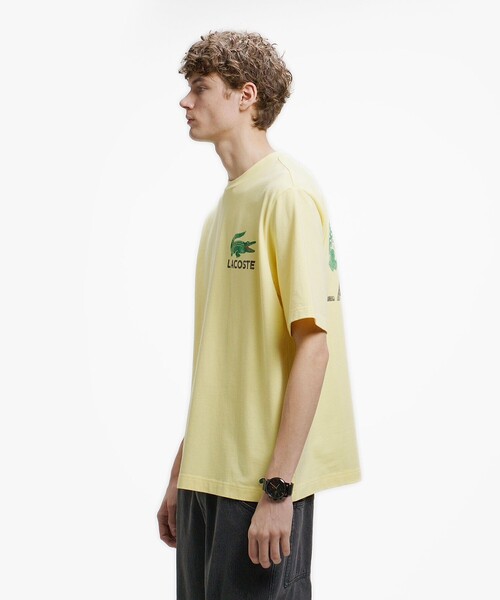 LACOSTE(ラコステ)の「ヴィンテージ ロゴプリント ルーズフィットTシャツ(Tシャツ/カットソー・メンズ・イエロー/ダークアッシュ/オフホワイト・5/4/3/2)」の10枚目の写真