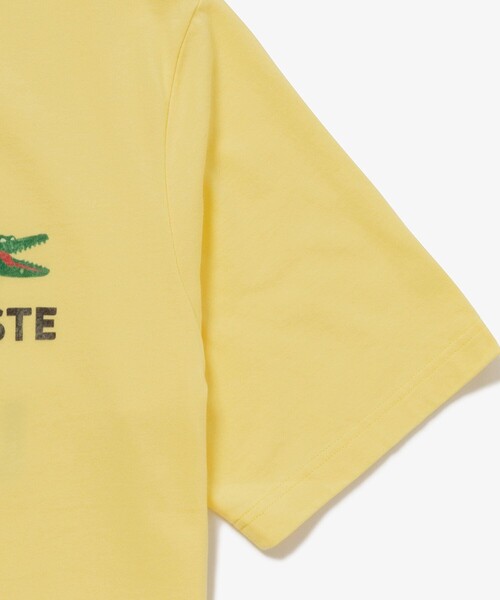 LACOSTE(ラコステ)の「ヴィンテージ ロゴプリント ルーズフィットTシャツ(Tシャツ/カットソー・メンズ・イエロー/ダークアッシュ/オフホワイト・5/4/3/2)」の15枚目の写真