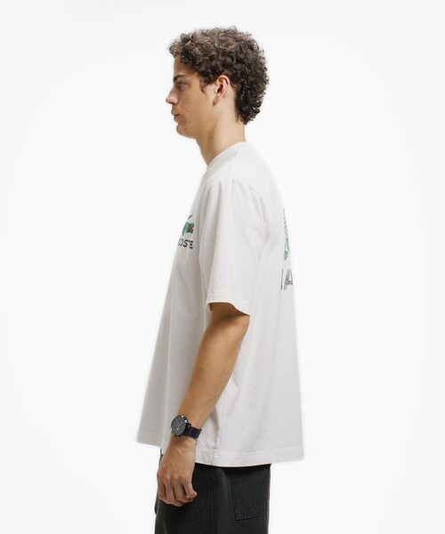 LACOSTE(ラコステ)の「ヴィンテージ ロゴプリント ルーズフィットTシャツ(Tシャツ/カットソー・メンズ・イエロー/ダークアッシュ/オフホワイト・5/4/3/2)」の20枚目の写真