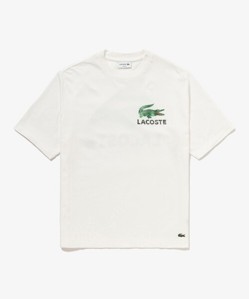 LACOSTE(ラコステ)の「ヴィンテージ ロゴプリント ルーズフィットTシャツ(Tシャツ/カットソー・メンズ・イエロー/ダークアッシュ/オフホワイト・5/4/3/2)」の21枚目の写真
