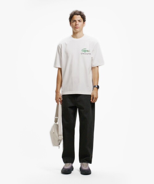 LACOSTE(ラコステ)の「ヴィンテージ ロゴプリント ルーズフィットTシャツ(Tシャツ/カットソー・メンズ・イエロー/ダークアッシュ/オフホワイト・5/4/3/2)」の22枚目の写真