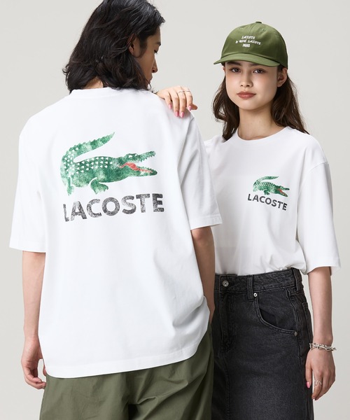LACOSTE(ラコステ)の「ヴィンテージ ロゴプリント ルーズフィットTシャツ(Tシャツ/カットソー・メンズ・イエロー/ダークアッシュ/オフホワイト・5/4/3/2)」の2枚目の写真