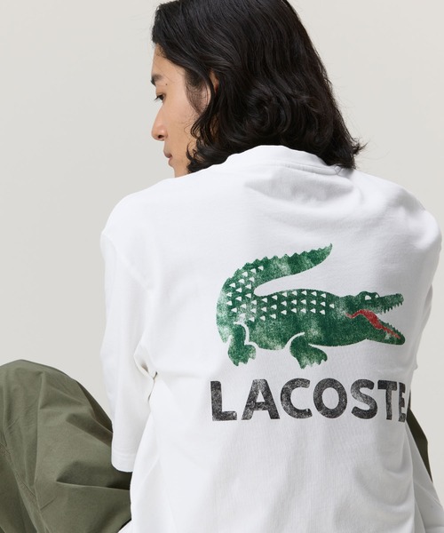 LACOSTE(ラコステ)の「ヴィンテージ ロゴプリント ルーズフィットTシャツ(Tシャツ/カットソー・メンズ・イエロー/ダークアッシュ/オフホワイト・5/4/3/2)」の5枚目の写真