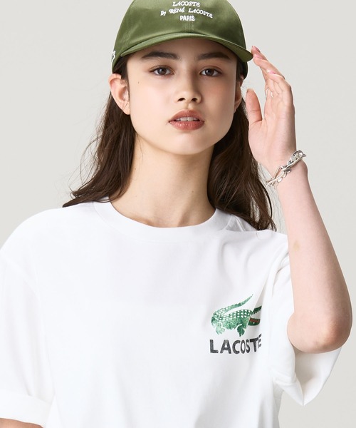 LACOSTE(ラコステ)の「ヴィンテージ ロゴプリント ルーズフィットTシャツ(Tシャツ/カットソー・メンズ・イエロー/ダークアッシュ/オフホワイト・5/4/3/2)」の4枚目の写真