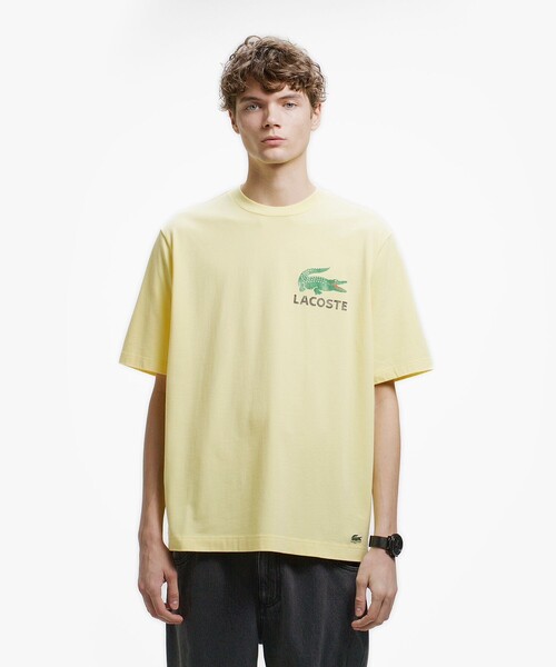 LACOSTE(ラコステ)の「ヴィンテージ ロゴプリント ルーズフィットTシャツ(Tシャツ/カットソー・メンズ・イエロー/ダークアッシュ/オフホワイト・5/4/3/2)」の8枚目の写真