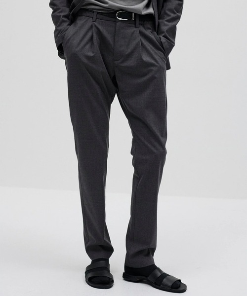 ATTACHMENT(アタッチメント)の「【ATTACHMENT/アタッチメント】WO/TA STRETCH TRO REGULAR FIT EASY TROUSERS/ウール/トリアセテート ストレッチトロ レギュラーフィットイージーパンツ(スラックス・メンズ・ブラック/ダークグレー・1/2/3)」の5枚目の写真