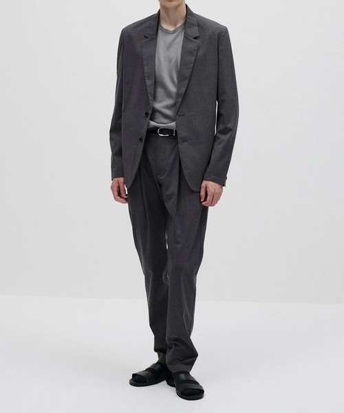 ATTACHMENT(アタッチメント)の「【ATTACHMENT/アタッチメント】WO/TA STRETCH TRO REGULAR FIT EASY TROUSERS/ウール/トリアセテート ストレッチトロ レギュラーフィットイージーパンツ(スラックス・メンズ・ブラック/ダークグレー・1/2/3)」の6枚目の写真