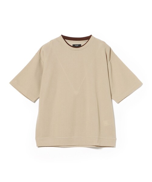 BEAMS HEART（ビームスハート）の「【6/18値下げ】フェイクレイヤード カットソー（ユニセックス）（Tシャツ/カットソー・メンズ・ベージュ/ネイビー・L/XL/M/S）」の3枚目の写真