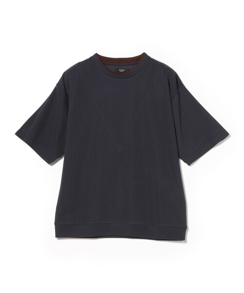 BEAMS HEART（ビームスハート）の「【6/18値下げ】フェイクレイヤード カットソー（ユニセックス）（Tシャツ/カットソー・メンズ・ベージュ/ネイビー・L/XL/M/S）」の6枚目の写真