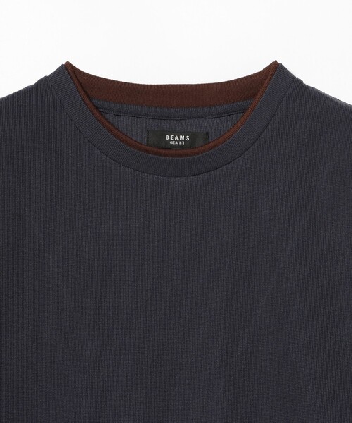 BEAMS HEART（ビームスハート）の「【6/18値下げ】フェイクレイヤード カットソー（ユニセックス）（Tシャツ/カットソー・メンズ・ベージュ/ネイビー・L/XL/M/S）」の7枚目の写真