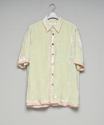 M A S U】SHAGGY STRIPE BOW TIE SHIRT（シャツ/ブラウス）｜MASU