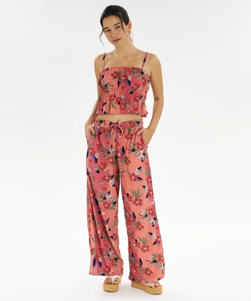 ROXY(ロキシー)の「ROXY/ロキシー キャミソール ラッシュガードキャミ セットアップ対応 HIBISCUS TIDE CAMI RLY262017 UT(キャミソール・レディース・ブラック系その他/ピンク系その他・L/M)」の10枚目の写真