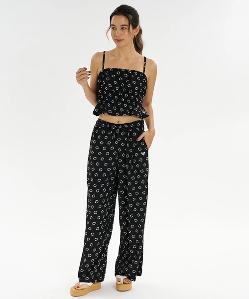 ROXY(ロキシー)の「ROXY/ロキシー キャミソール ラッシュガードキャミ セットアップ対応 HIBISCUS TIDE CAMI RLY262017 UT(キャミソール・レディース・ブラック系その他/ピンク系その他・L/M)」の5枚目の写真
